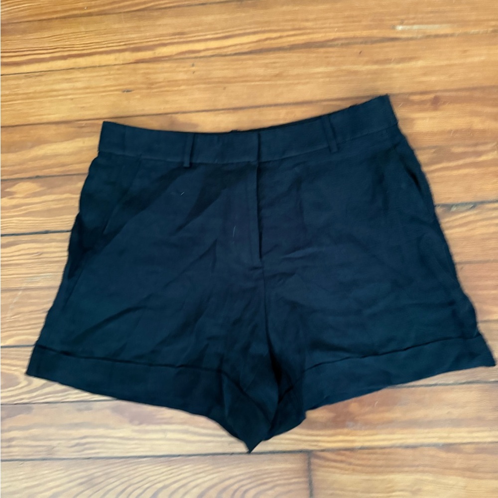 J. Crew Women's High Waist Black Shorts